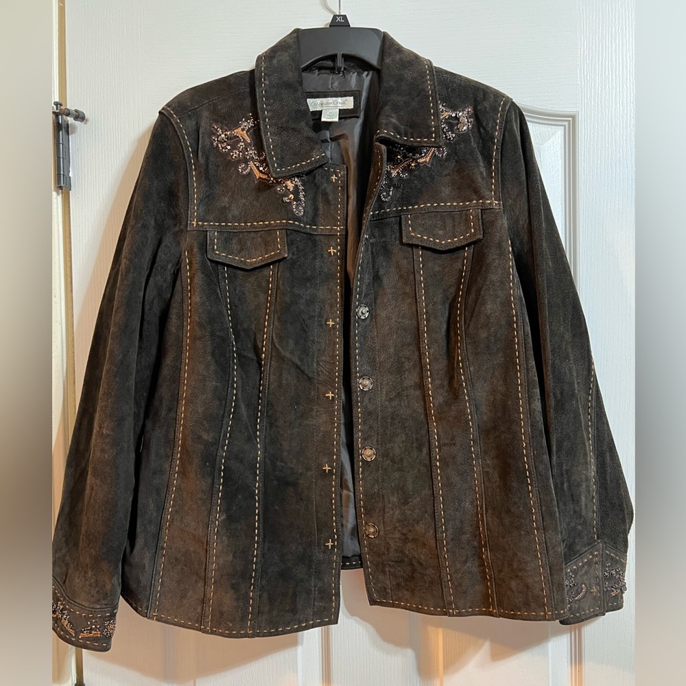Coldwater Creek Suede Leather Jacket